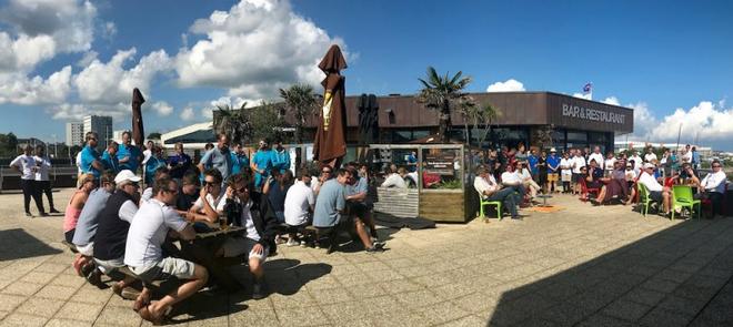 RORC race crew enjoy the hospitality of the Yacht Club de Cherbourg – RORC Cherbourg Race ©  Louay Habib / RORC